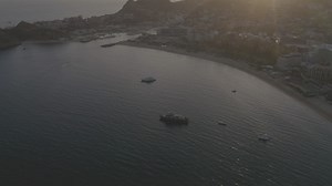 Motorboats, yachts and ships sailing near a beach - Free Stock Video