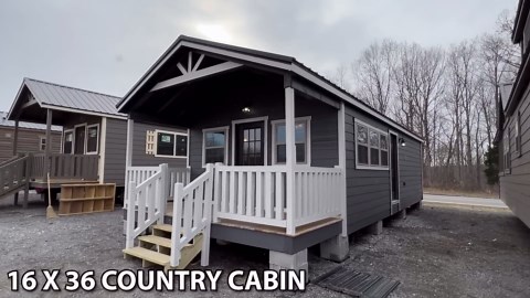 "Country Cabin" by Hilltop Structures | 1 Bed, 1 Bath Modular Cabin Tour