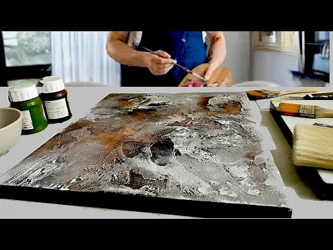 Mastering TEXTURED Art / Simple ABSTRACT ACRYLICS ON Canvas / Easy Painting Tutorial