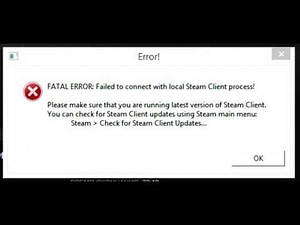 Не удалось соединиться с локальным процессом клиента Steam