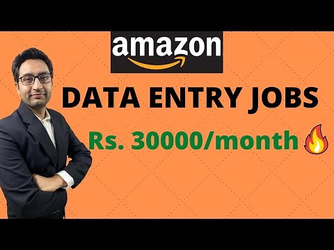 Data Entry Jobs | Amazon