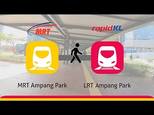 How to transfer from MRT Ampang Park to LRT Station