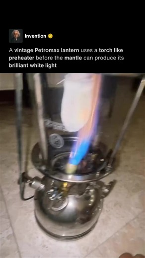 Original Video Credit: IG/namayeshgah_cheragh Long before LEDs and battery powered lights, pressurized lanterns like the Petromax could produce an astonishing amount of illumination using only kerosene and clever engineering. The process begins with the rapid heater, which creates a powerful blue flame beneath the generator tube. This preheats the metal components so liquid kerosene can be converted into a vapor before entering the burner. Once the generator is hot enough, the main valve is open