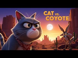 Grump the Cat vs. Coyote: Who Wins in This Epic AI Animation?