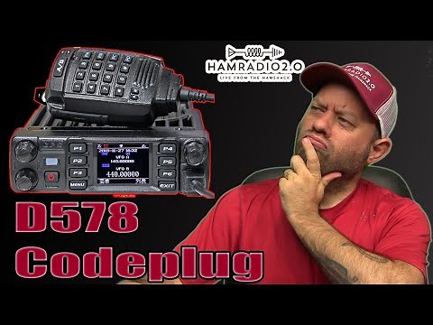 Anytone AT-D578 DMR Radio Codeplug Programming