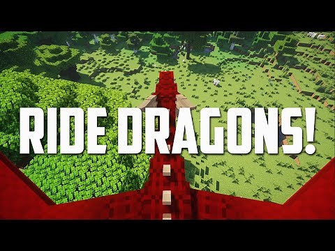 TAME and RIDE DRAGONS in Minecraft! (Ice and Fire Mod)