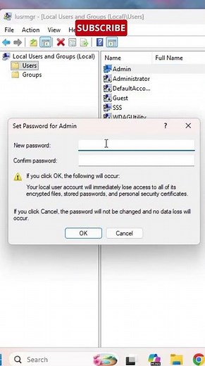 How to Change Your Local Admin Password in Windows 11