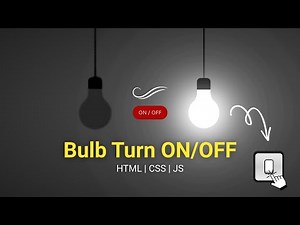 Bulb On Off Project using HTML, CSS & JavaScript | Beginner JavaScript Project