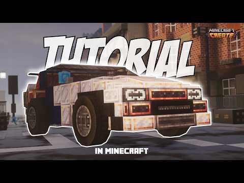 I Built a Working Car in Minecraft! | Create Mod Step-by-Step Tutorial #minecraft #trackwork