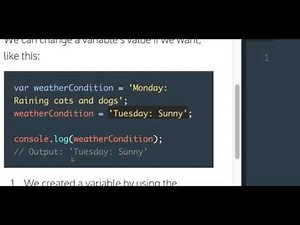 Learn Javascript, Changing a Variable's Value, codecademy, Javascript Tutorial