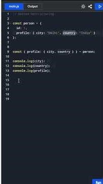 “JavaScript Nested Destructuring Explained with Examples”