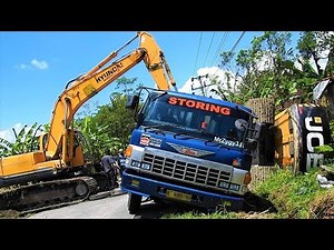 Excavator Accident JCB JS205SC Self Loader Truck Heavy Recovery Extended