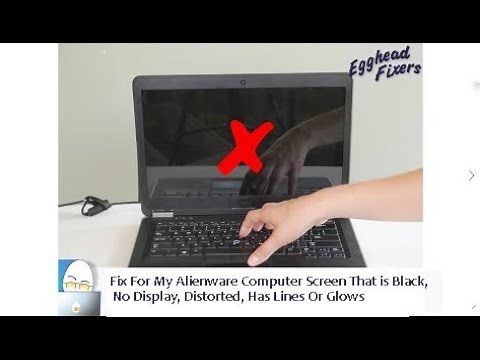 Fix For My Alienware Computer Screen That is Black, No Display, Distorted, Has Lines Or Glows