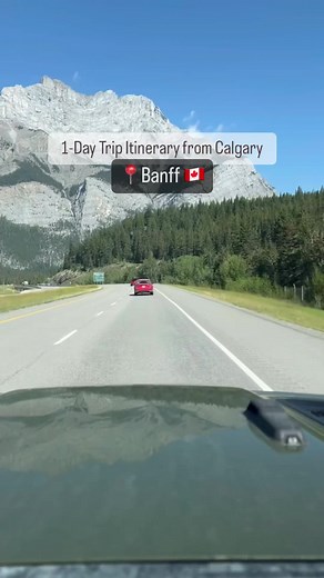 1 Day Trip Itinerary to 📍Banff from Calgary (SAVE for future trip planning) 🚗The parking lot is FREE with parking available for 9 hours. (If you’re coming from Calgary, take the second exit and follow the signs) 🥾5.5 km round trip walking total (plus however much walking you do at the garden) 🏔️Trail is mostly flat. There are a few sets of stairs right when you get to the falls so it is not stroller or wheelchair friendly. ⏳Including breaks and lunch, this whole walking tour took us about 4.