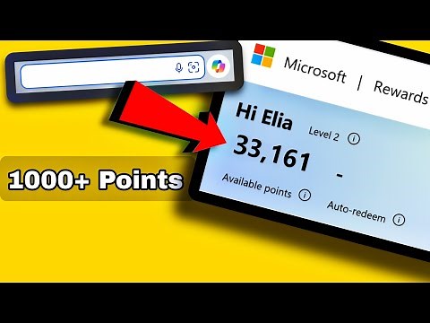 How to Earn 1000 Microsoft Rewards Points using Bing Search