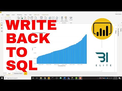 Power BI - Write Data to SQL