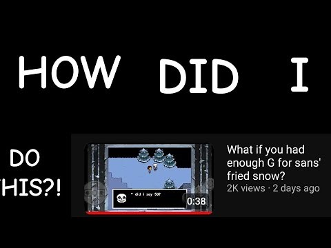 How to use Flowey's Time Machine