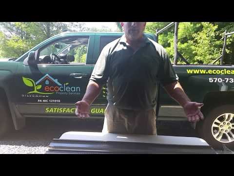 The best gutter guards on the market made by Raytec and Flexxpoint.