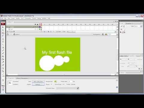 FLASH CS3 TUTORIALS - Beginners Level 1