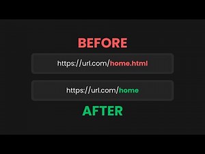 Remove .html from URLs in Seconds (Simple Localhost Tutorial)