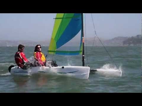 Sailing the Hobie Wave in Sausalito, CA