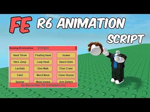 [ Pastebin ] FE R6 Animation Script | Roblox Script