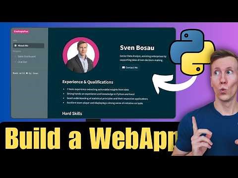Build and Deploy a Multi-Page Web Application Using Python (Streamlit)