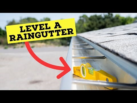 How to Level a Rain Gutter (Full Video)