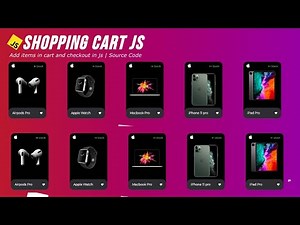 Shopping Cart:Shopping Cart in JavaScript (Complete) | Add to Cart in JS With Source Code
