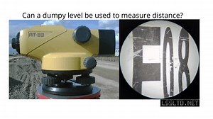 How to use a dumpy level to measure distance.