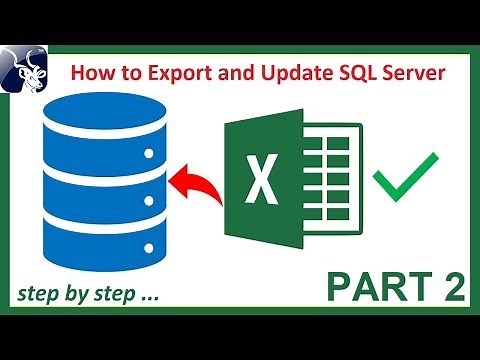 How to Export and Update SQL Server table data using Excel Step by Step PART 2