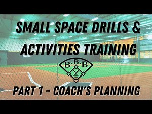 Coach's Practice Planning // Youth Baseball Small Space Activities & Drills