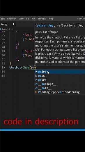 Create Chat Bot using python