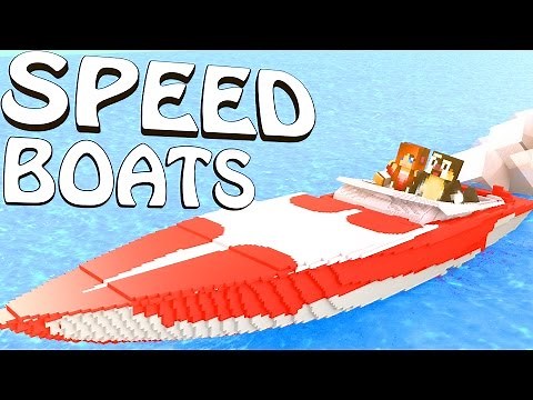 Minecraft | REALISTIC SPEED BOATS MOD Showcase!