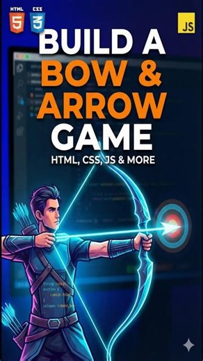 I made an Archery Game using JavaScript! 🏹 #Shorts