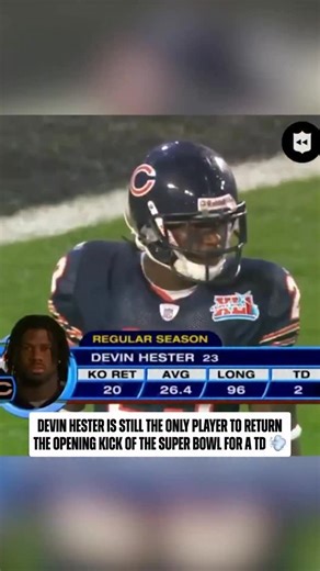 19 years ago today... @devin_d_hester_23 kicked off Super Bowl XLI in the most electrifying way 👏 Super Bowl LX– Sunday 6:30pm ET on NBC Stream on @NFLPlus Peacock | NFL