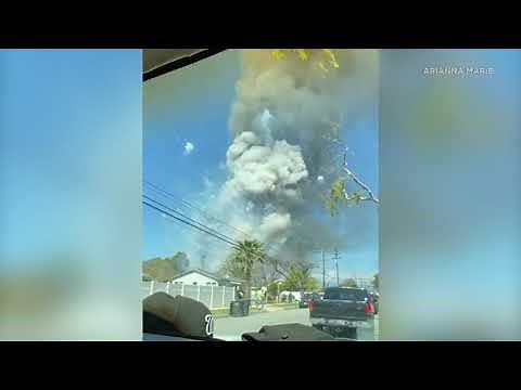 Eyewitness videos show moment of dramatic explosion in Ontario | ABC7