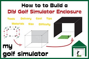 How to Build a DIY Golf Simulator Enclosure - Steps, Tools, Costs   Materials | My Golf Simulator