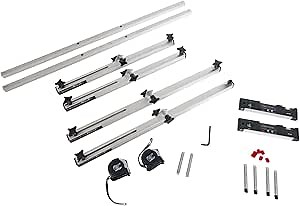 QuickTrick 4th Gen Pro Portable Wheel Alignment Kit (13-22" Wheels) - Silver Digital Automatic LEVEL Alignment System