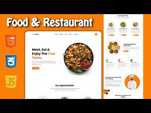 Building a Food Website with HTML, CSS, and JavaScript | Beginner Project (2025)