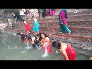 Bathing openly Outside home