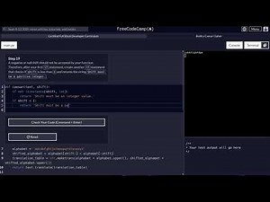 FreeCodeCamp - Python Project - Step 19 of 25 - Caesar Cipher