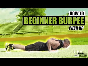 How To Do A BEGINNER BURPEE PUSH UP | Exercise Demonstration Video and Guide