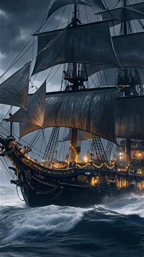 1️⃣ POV: You’re Sleeping Inside a Pirate Ship During a Violent Storm 🌊⚡