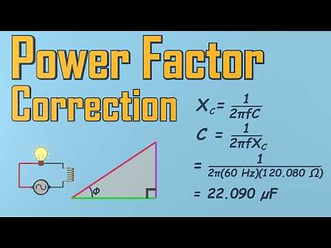 Power factor correction calculations
