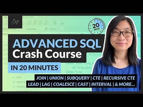Learn 12 Advanced SQL Concepts in 20 Minutes (project files included!)
