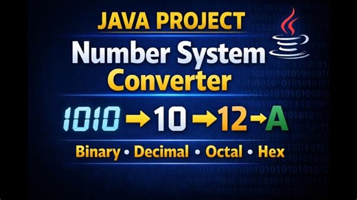 Number System Conversion in Java | Binary, Decimal, Octal, Hexadecimal | | Shreyash Shinde