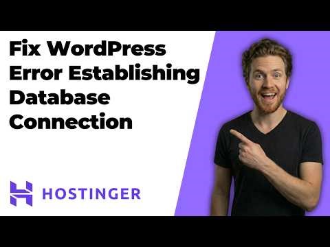Fix Hostinger WordPress Error Establishing A Database Connection (2026 Easy Guide)