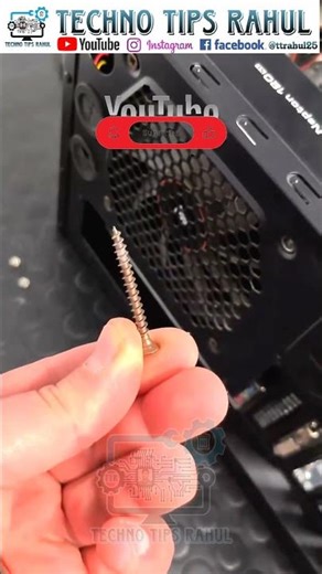 PC FAN SCREW #computer #computertechnic #viral #shorts #pc #youtubeshorts