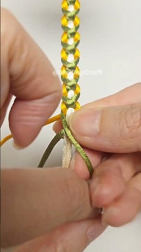How to Tie Four Strand Over Under Braid260504Quick Macrame Tutorial #knot #diy#handmade #macrame